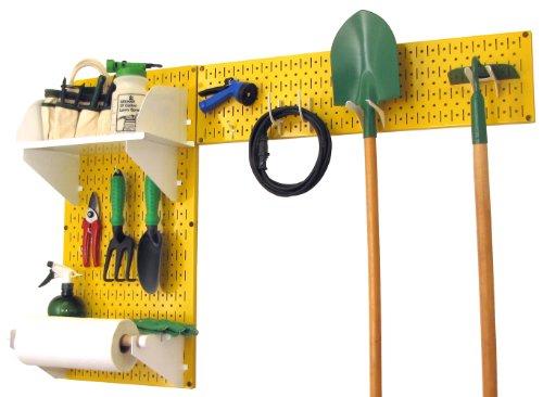 Yellow Pegboard White Accessories