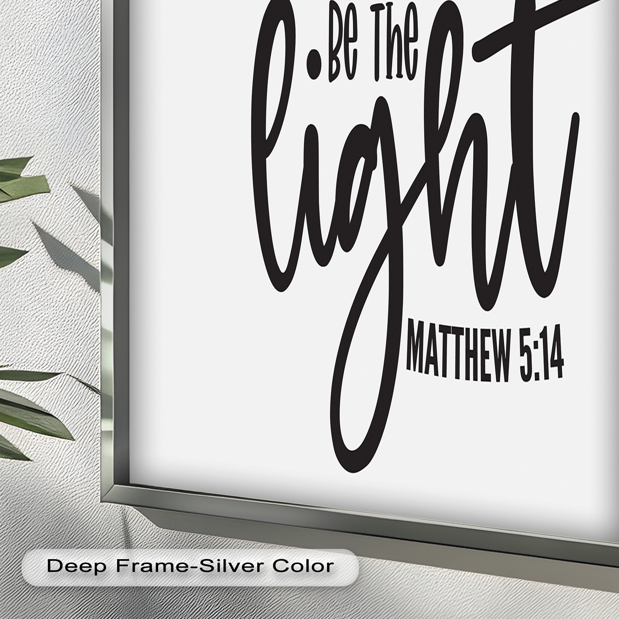 Be The Light - Matthew 5:14 Bible Verse Oil Painting - Christian Home Decor & Gift for Religious Inspiration