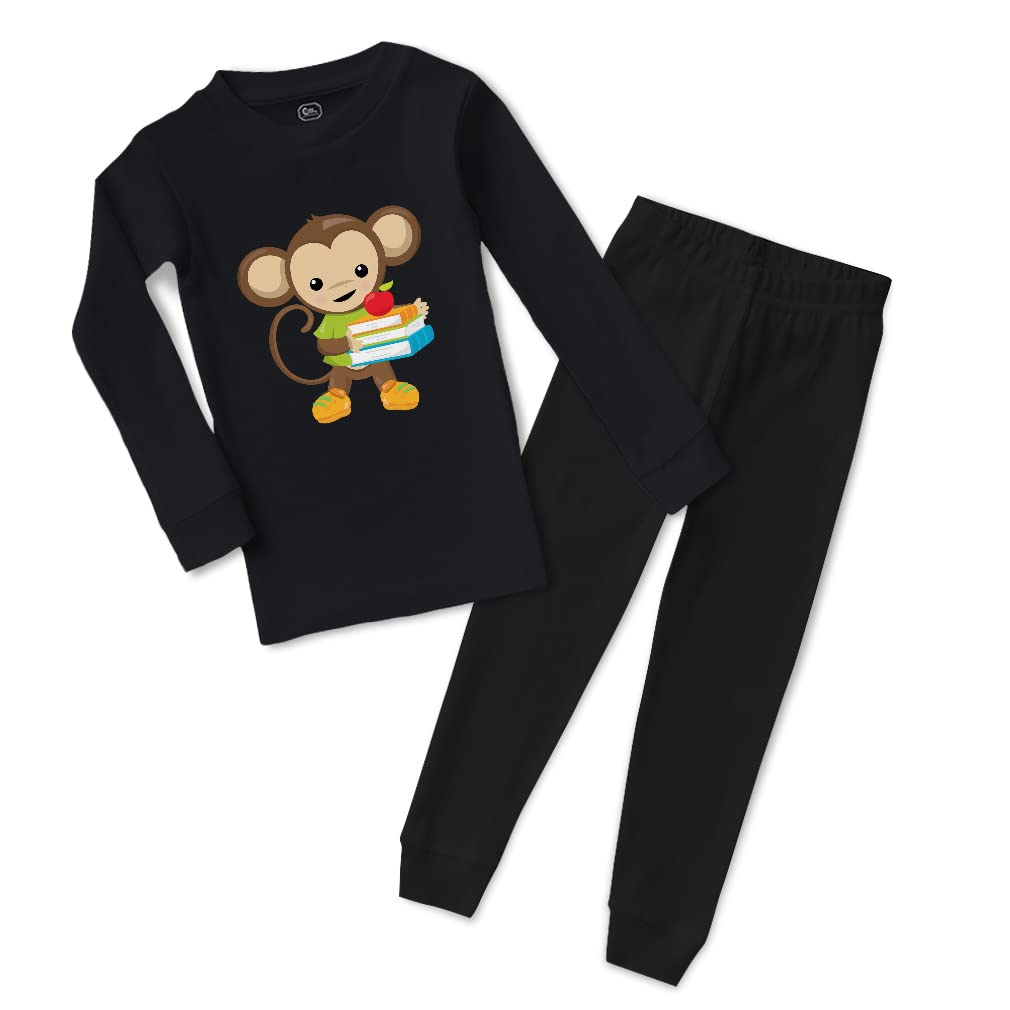 Custom Cotton Toddler Pajama Set - Monkey Safari Print Baby Sleepwear for Boys & Girls | Snug Fit & Comfortable | Perfect for Bedtime, Playdates & Nursery Photos