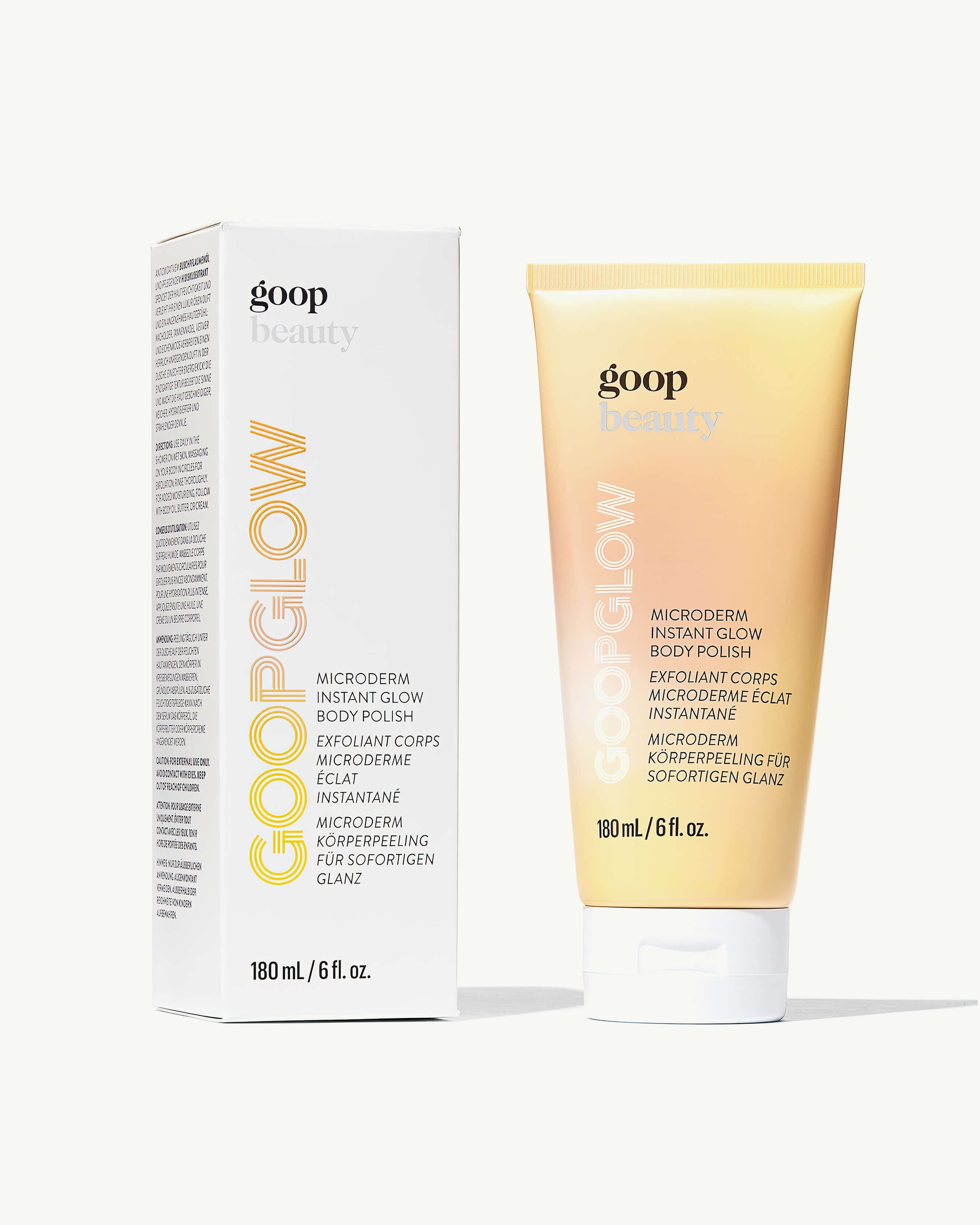 GOOPGLOW Microderm Instant Glow Body Polish - Exfoliating Scrub for Smooth, Radiant Skin | Perfect for Pre-Party Glow & Post-Workout Refreshment