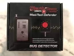 Renewed Sleuthgear Maxi-Tech Defender Pro 10GHz RF Bug Detector - Handheld Counter Surveillance Device for GPS Trackers & Hidden Cameras - Ideal for Home Security, Office Privacy & Travel Safety
