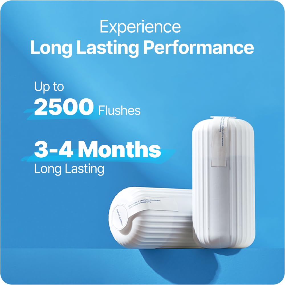 Fresh & Fresh Automatic Toilet Bowl Cleaners - 3 Pack (Up to 2500 Flushes per Bottle) | Long-Lasting Commercial & Residential Toilet Cleaner | Lasts 3-4 Months | Perfect for Homes, Offices & Restrooms