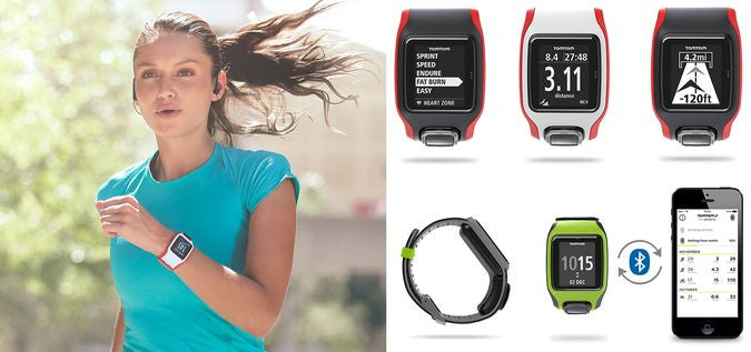 TomTom Runner Cardio GPS Sports Watch - Heart Rate Monitor, Distance Tracking & Waterproof Design for Running, Cycling & Outdoor Fitness Activities