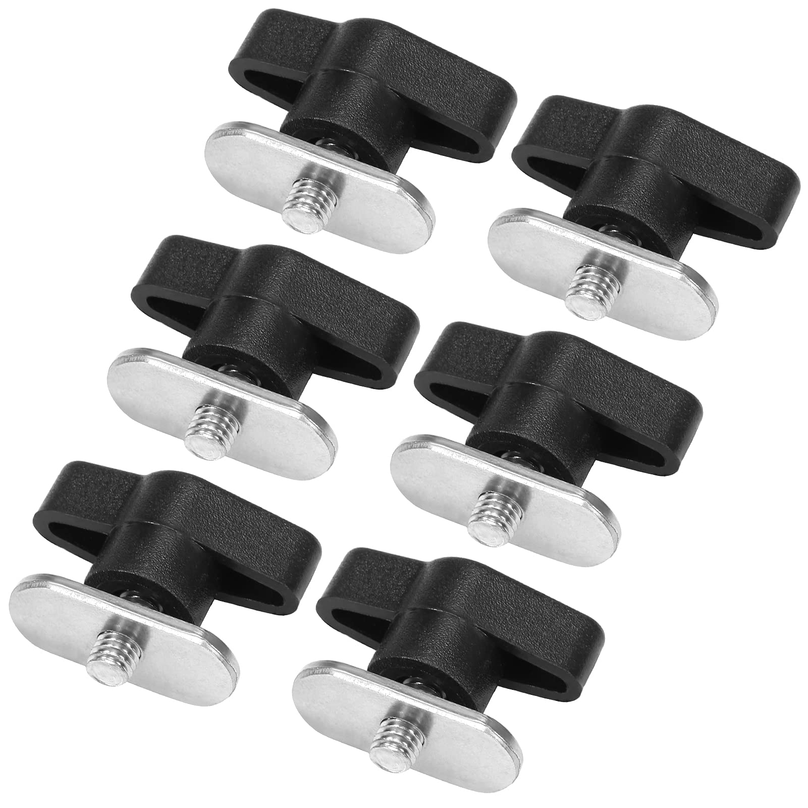 Lixada 6 Sets Kayak Screws Nuts Hardware Kit - Stainless Steel Rail Mounting System for Canoe Kayak Track & Fishing Boat Accessories | Perfect for Kayak Fishing, Canoeing and Marine Equipment Installation