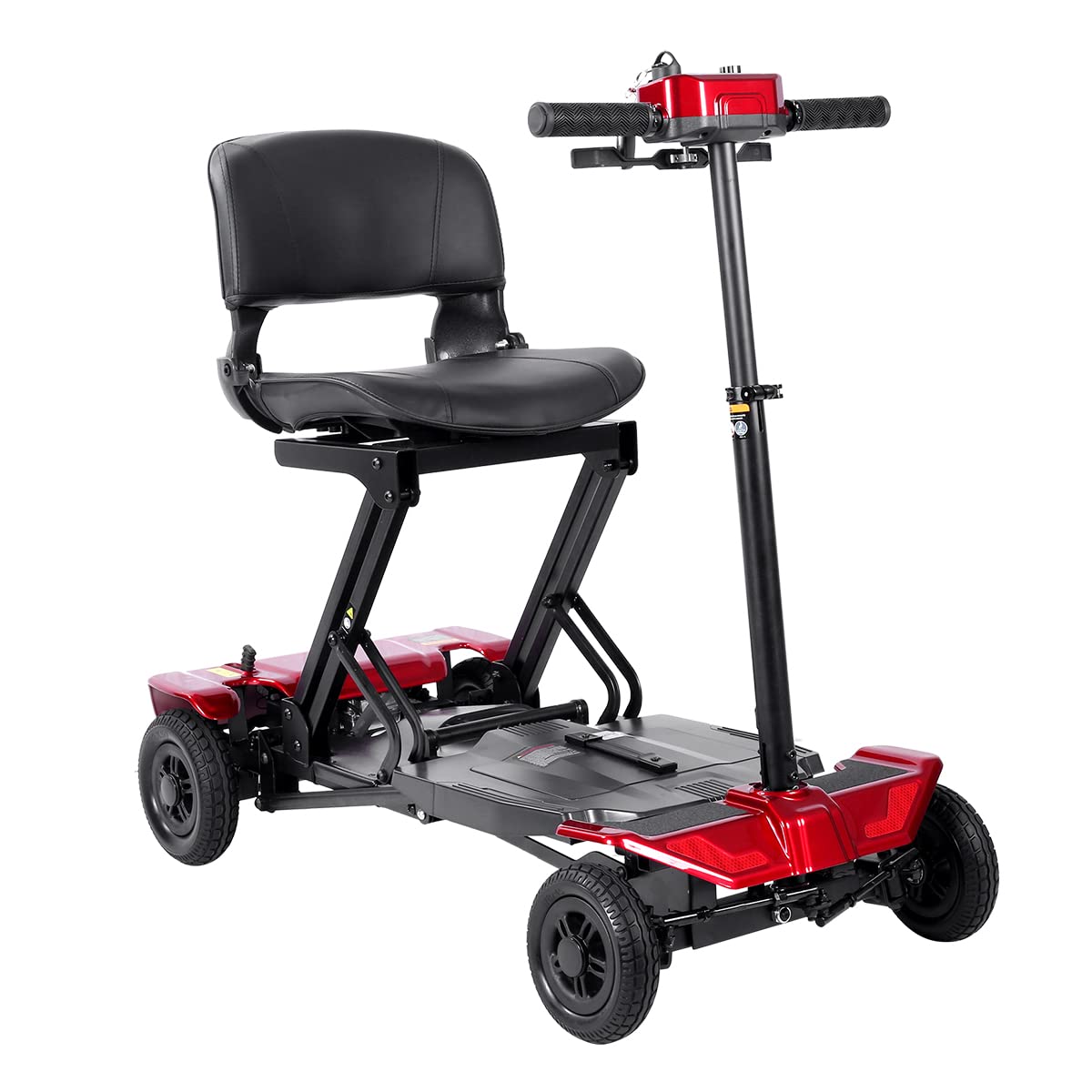 Rubicon FX70 Foldable Electric Mobility Scooter for Adults - 4 Wheel Heavy-Duty Scooter with Longest Range & Lithium Battery | One-Click Automatic Folding | Perfect for Shopping, Travel & Outdoor Activities (Model11)