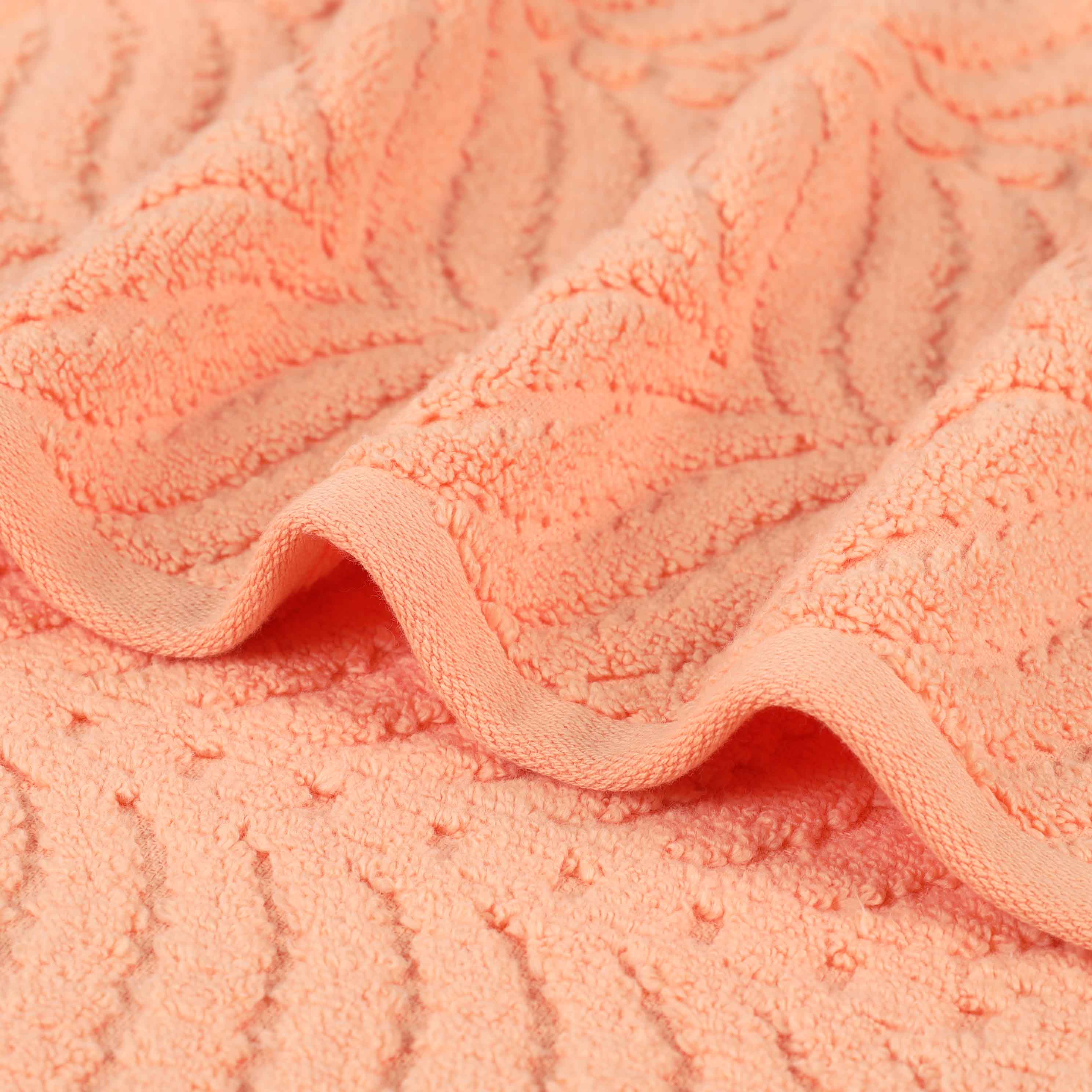 Premium Zero Twist Cotton Jacquard Chevron Face Towels - Set of 12 | Ultra Soft Bath & Hand Towels for Spa, Guest Bathroom & Luxury Home Decor