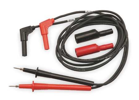 Premium Test Lead Set - Black/Red Alligator Clips for Electrical Testing & DIY Projects - Perfect for Automotive, Electronics & Home Repairs