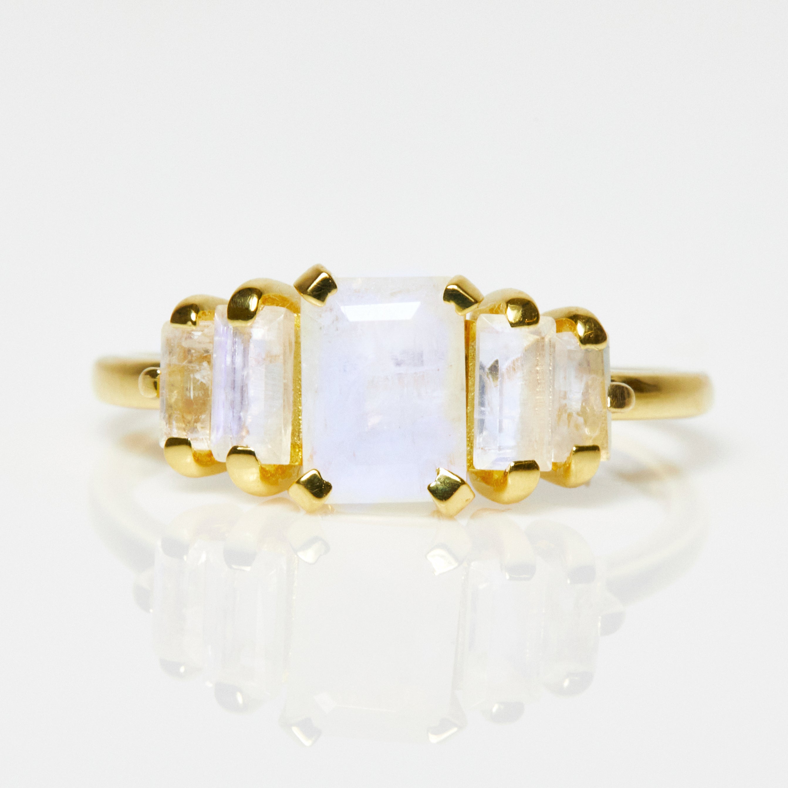 Moonstone Silver Ring for Women - Elegant Bohemian Jewelry for Everyday Wear & Special Occasions