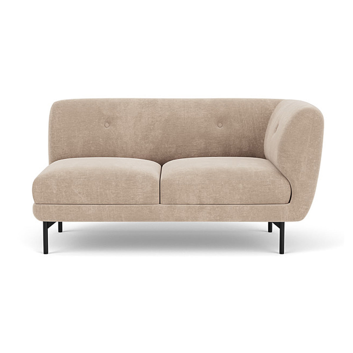 Alfred Fabric Right 2 Seater Modular Sofa - Modern Sectional Couch for Living Room, Lounge & Small Spaces | Comfortable & Stylish Home Furniture
