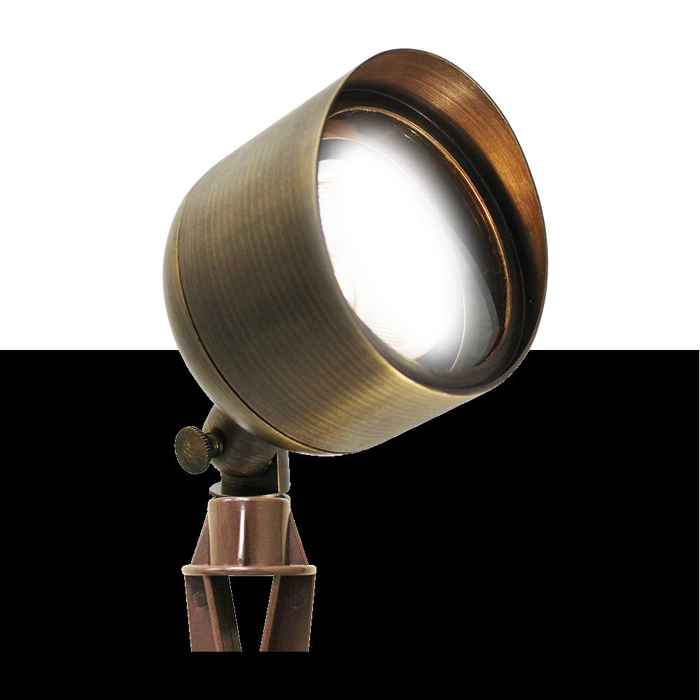 Westgate Lighting LED Landscape Spot Lights - Outdoor Brass Well Lights with Antique Bronze Finish (PAR36 Bulb Not Included) - Perfect for Garden, Pathway, and Patio Illumination