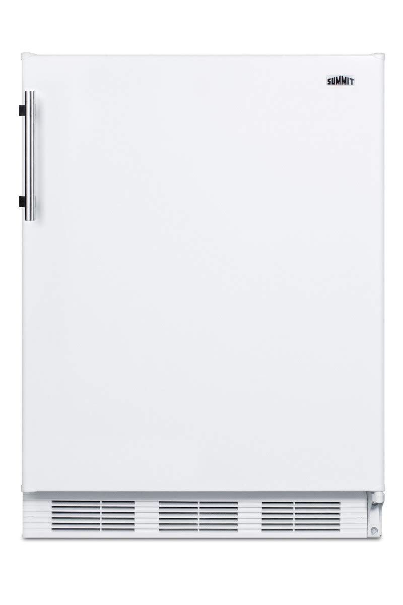 Summit FF61 Compact Refrigerator - 1.6 Cu Ft Mini Fridge with Freezer, Energy Efficient, Perfect for Dorm, Office, Bedroom & Kitchen - White