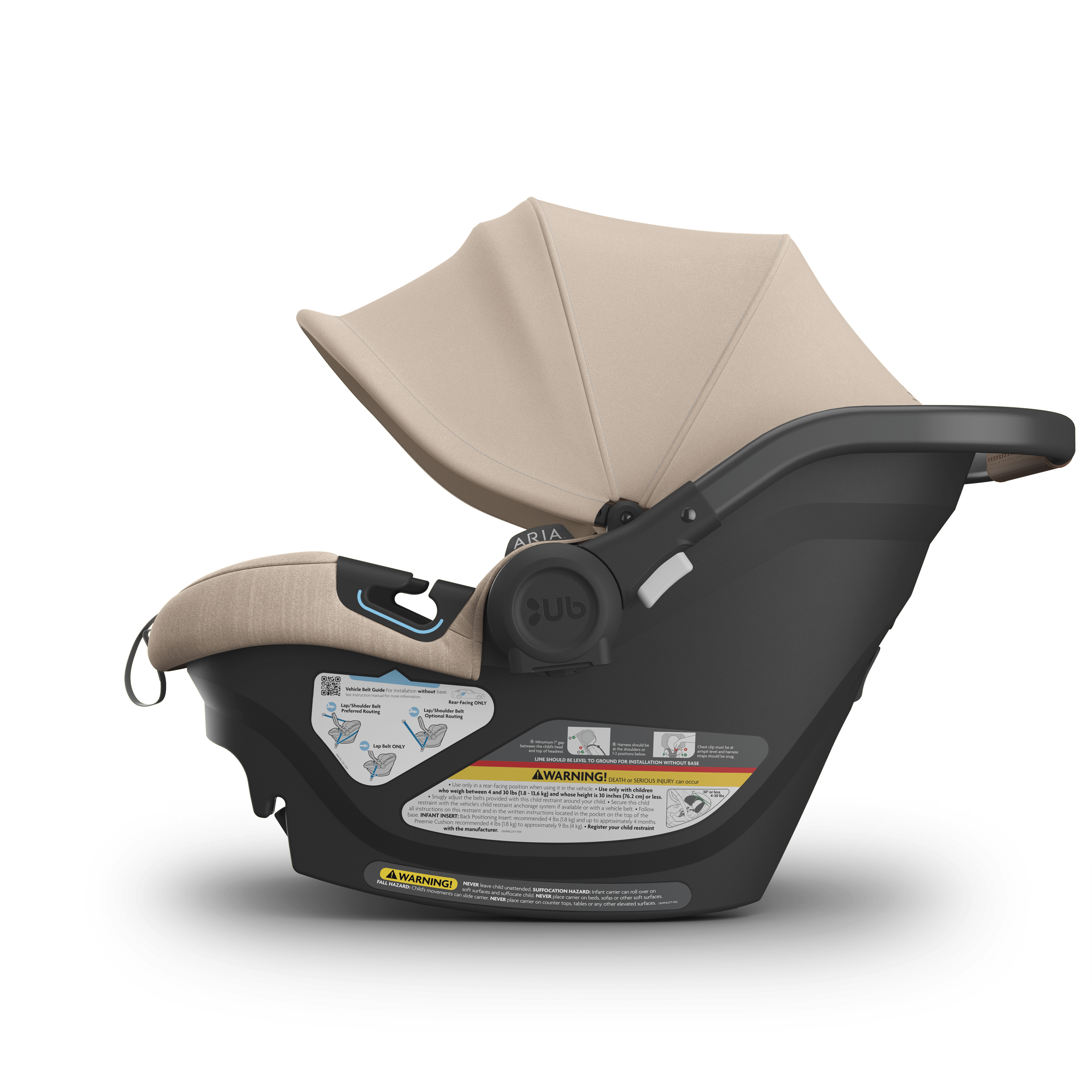 Uppababy Aria Lightweight Convertible Car Seat for Infants & Toddlers - Safe, Comfortable & Easy to Install - Perfect for Travel, Daily Commutes & Family Road Trips