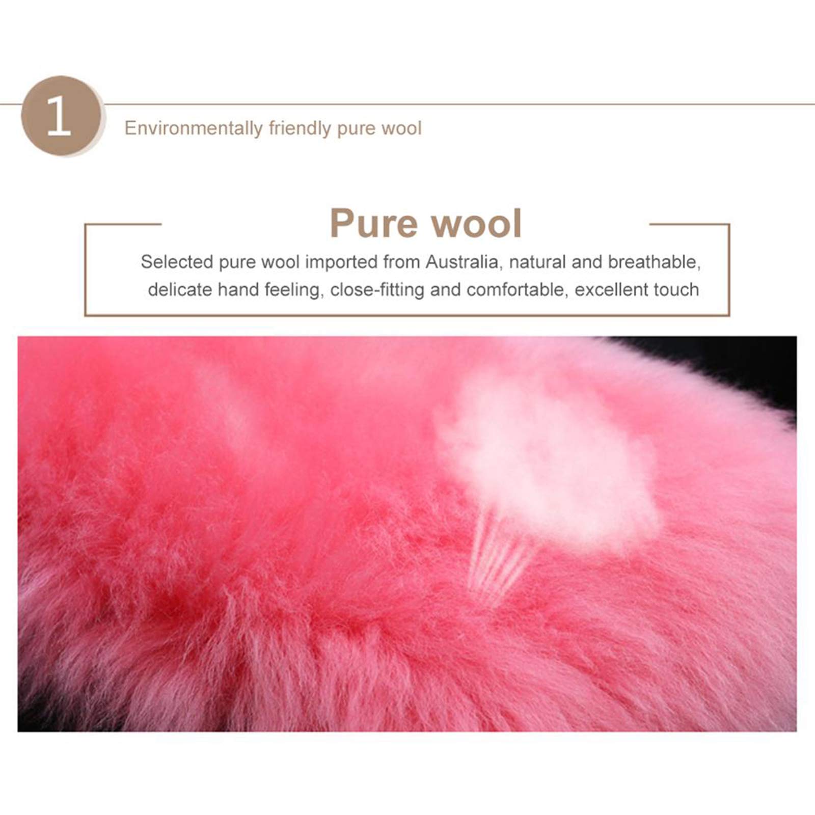 Premium Furry Sheepskin Wool Car Armrest Cover - Auto Center Console Protector Pad (Wine Red) | Soft & Comfortable for Long Drives, Perfect for SUVs, Sedans & Trucks