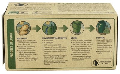 Eco-Friendly Biodegradable Trash Bags - Heavy Duty Compostable Garbage Bags for Kitchen, Office & Outdoor Use | Sustainable Waste Disposal Solution