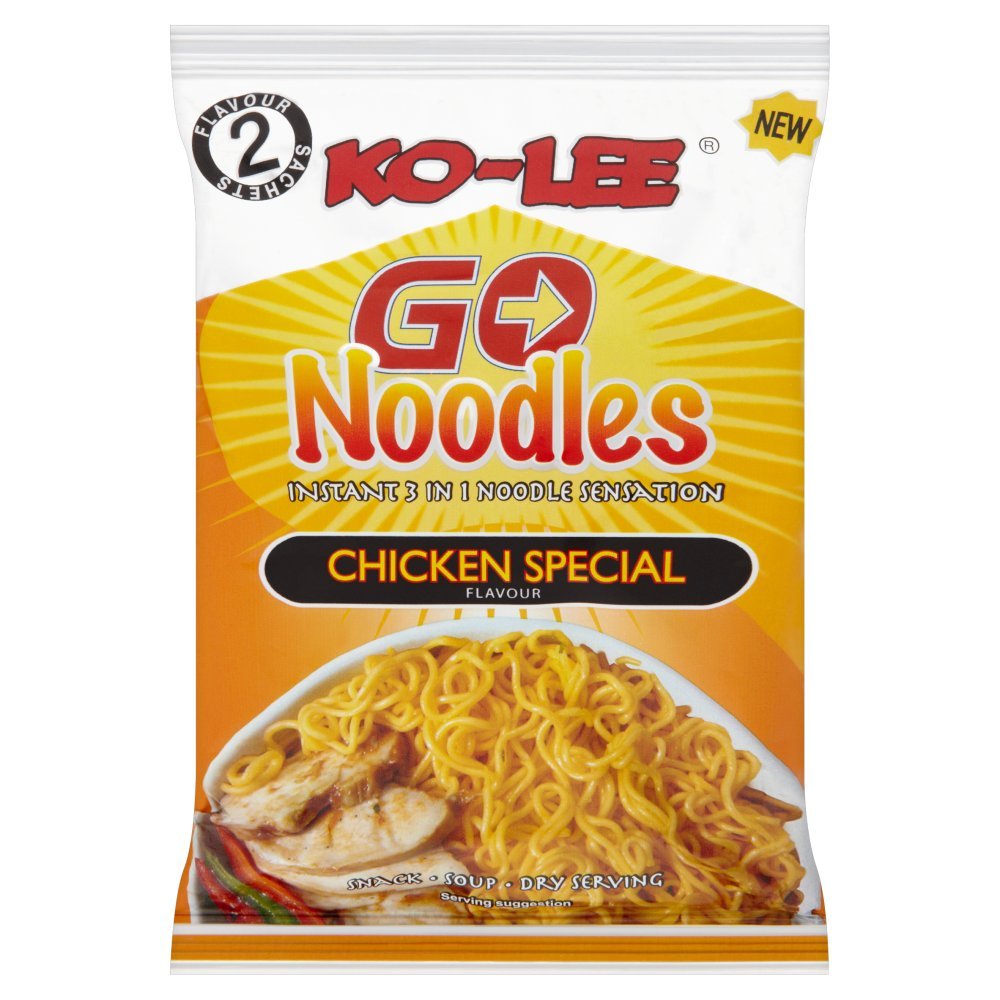 Ko-lee Go Instant Noodles Special Chicken Flavor 85g (24 Pack) - Quick & Easy Meal for Office Lunch, College Dorm Snacks & Emergency Food Supply