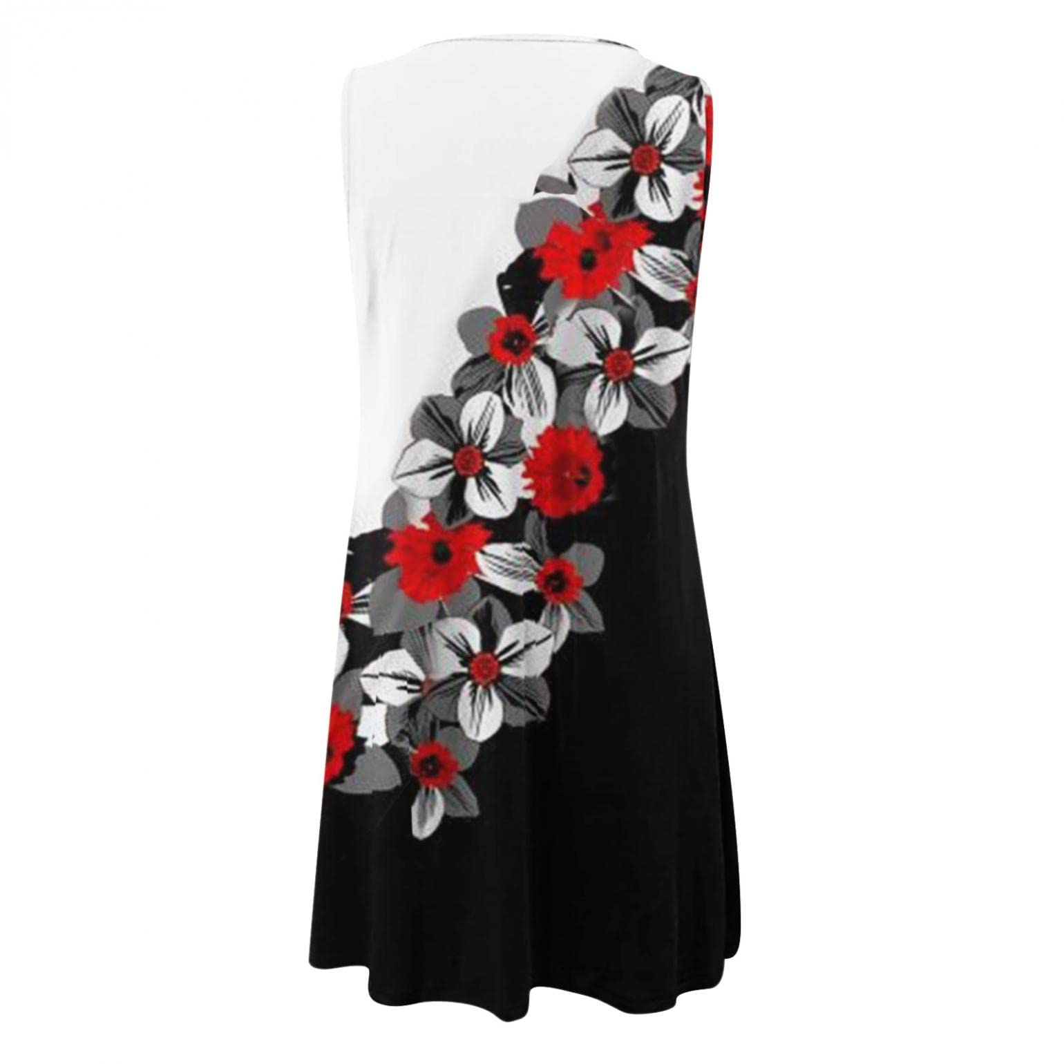 Women's Summer Sundress - Casual V-Neck T-Shirt Dress, Plus Size Beach Cover Up & Formal Dress | Perfect for Vacation, Pool Party, and Everyday Wear