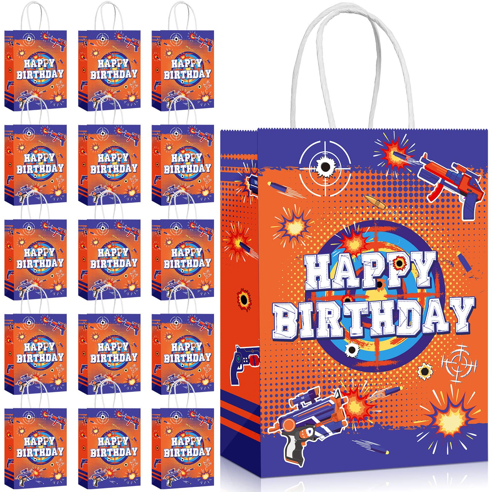 16-Piece Dart Party Supplies Set - Includes Game Darts, Favor Bags & War-Themed Decorations for Birthday Parties, Game Nights & Themed Events - Perfect for Kids & Adults