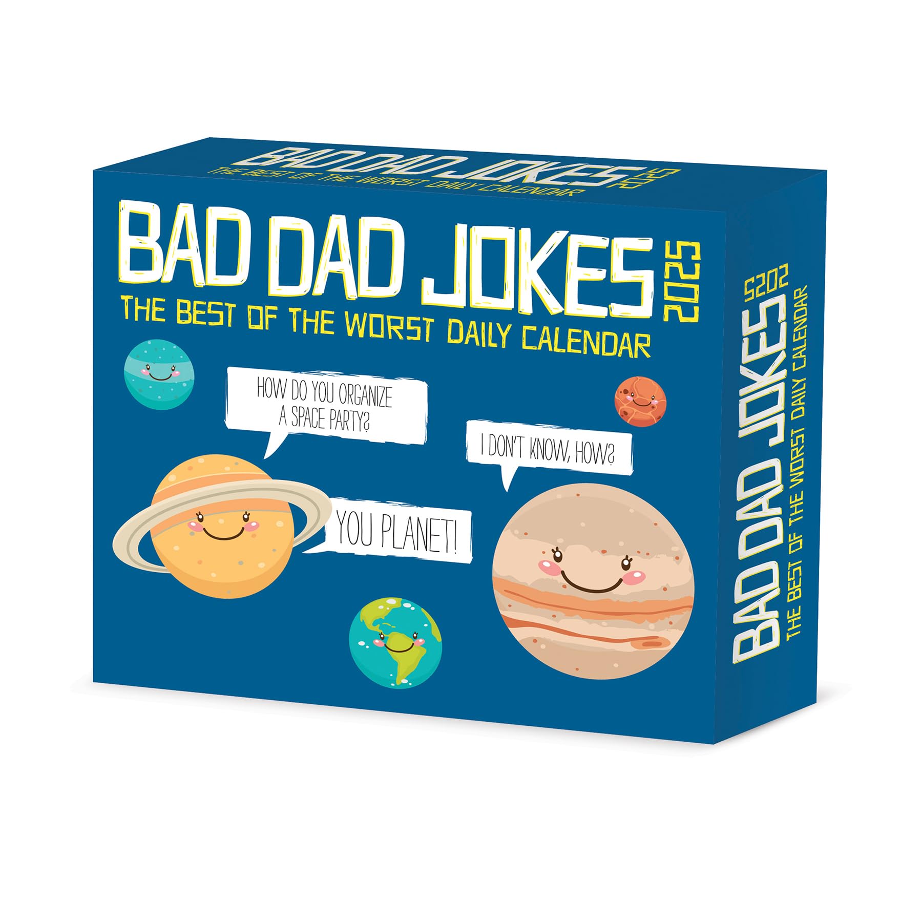 Bad Dad Jokes 2025 Desk Calendar by Willow Creek Press - Daily Laughter for Office, Home & Gifts | Funny Desk Accessory for Work & Family