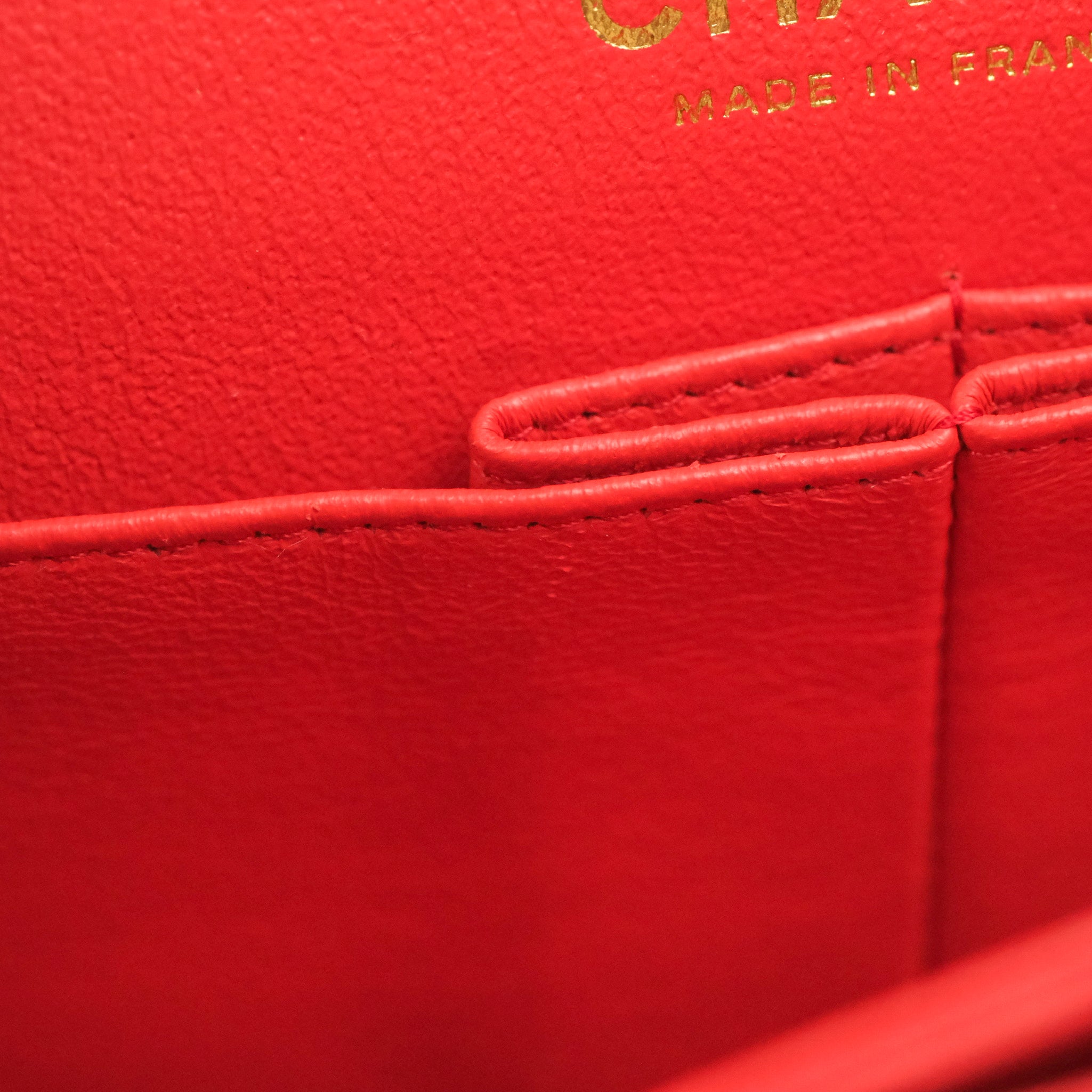 Chanel Classic Medium Double Flap Bag - Red Lambskin Leather with Gold Hardware | Luxury Designer Handbag for Women, Perfect for Parties, Weddings & Everyday Elegance