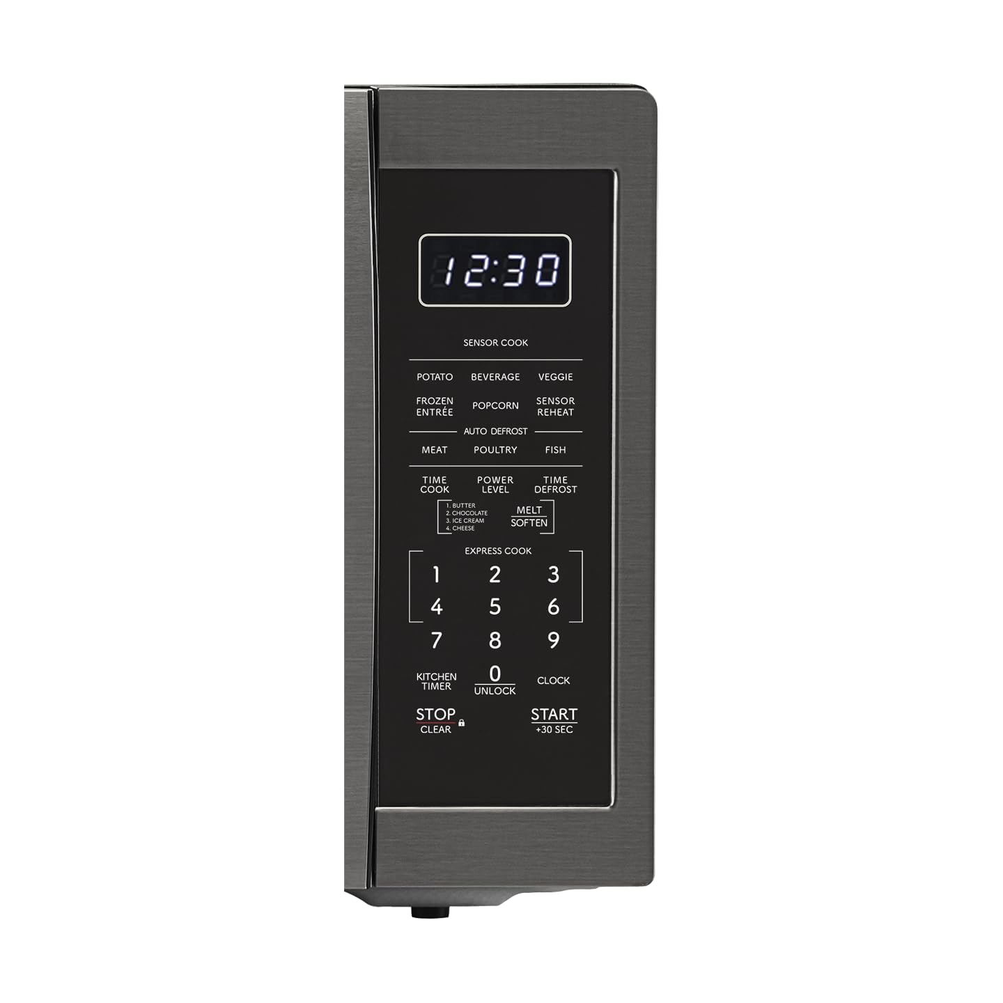 SHARP SMC1452KH 1100W Countertop Microwave Oven - 1.4 CuFt Capacity, Black Stainless Steel, Compact Design for Small Kitchens & Dorms | Perfect for Quick Meals, Reheating & Defrosting