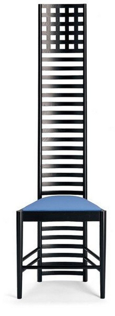 Charles Rennie Mackintosh Hill House Chair - Iconic Art Nouveau Dining Chair for Home & Office - Perfect for Modern Interiors, Dining Rooms & Workspaces