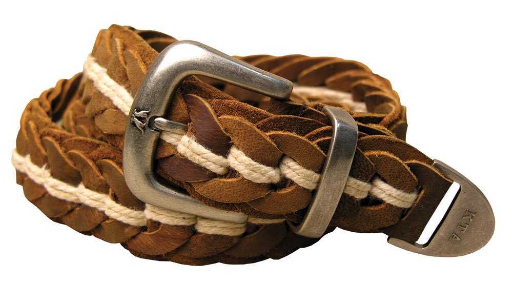 KAKADU Premium Hand Braided Buffalo Leather Belt for Men - Durable & Stylish Western Fashion Accessory for Cowboy Boots, Jeans & Outdoor Adventures