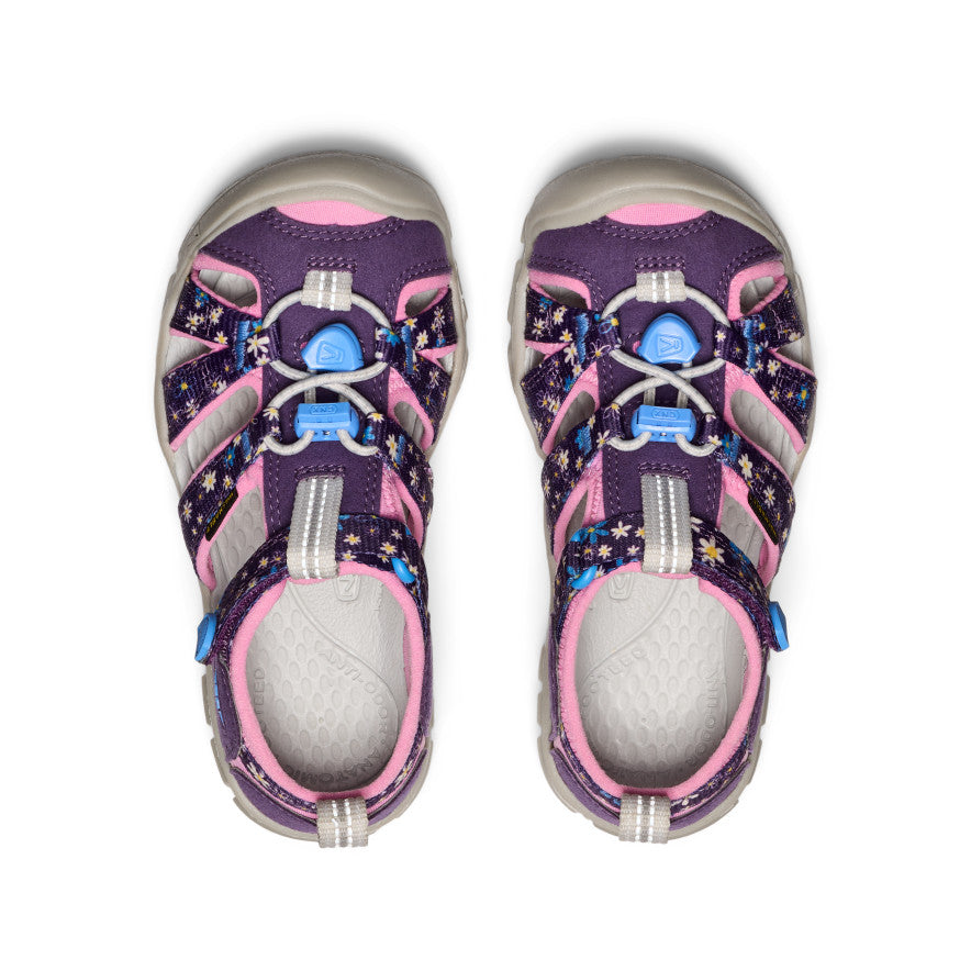 Little Kids' Seacamp II CNX Water Shoes | Daisies/Marina Print | Non-Slip Beach & Pool Shoes for Toddlers & Infants | Perfect for Swimming, Splash Pads & Outdoor Play