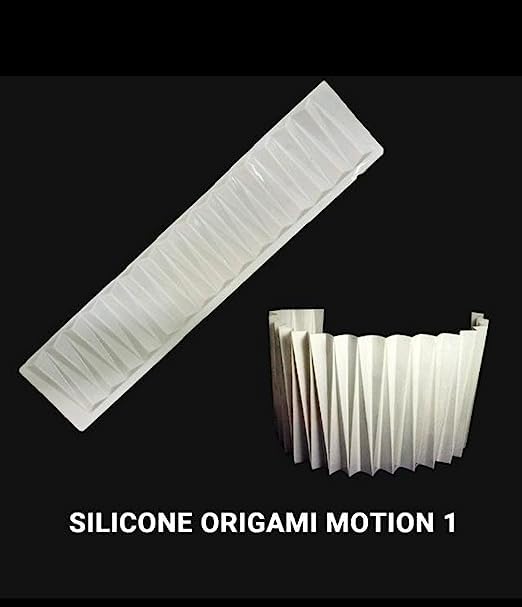 Silicone Origami Wave Design Cake Decorating Mold - Fondant Garnishing Sheet for Baking, Cake Making, and Dessert Design (Pack of 1) | Perfect for Wedding Cakes, Birthday Parties, and DIY Pastry Decorations