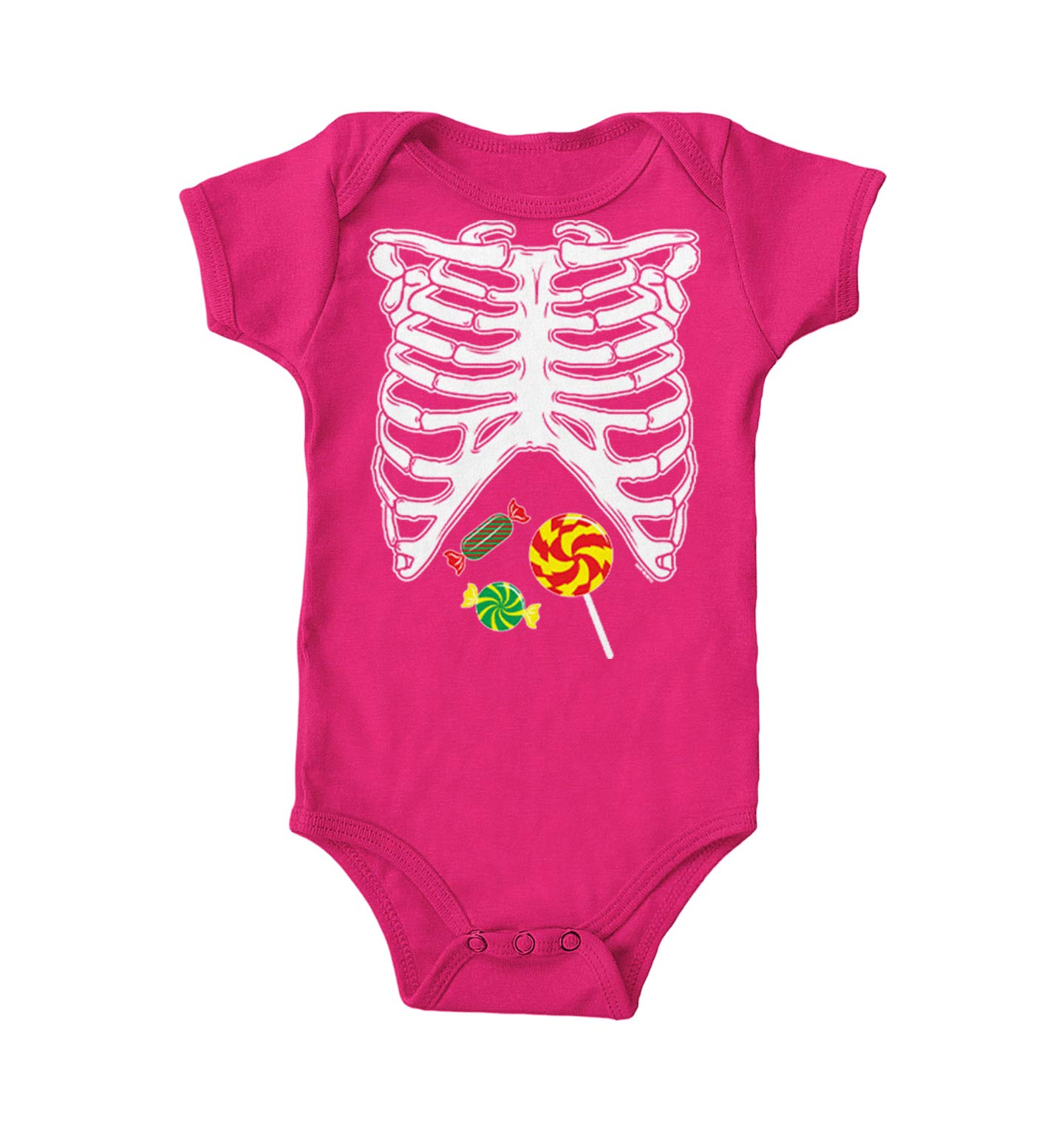 Haase Unlimited Skeleton Ribcage Bodysuit with Candy Pockets - Halloween Costume for Adults, Women & Men - Perfect for Parties, Cosplay & Spooky Events