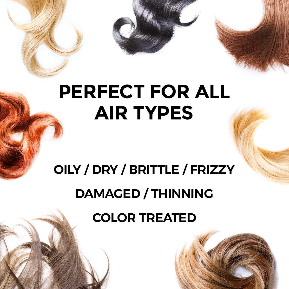 Organic Coconut Oil Hair Serum with Virgin Olive Oil, Sweet Almond, Keratin & Algae Extract - Hair Repair Treatment for Dry, Damaged Hair - Strengthens, Nourishes & Restores Shine - 50ml (5 Pack) - Perfect for Daily Hair Care, Salon Treatments & Travel Essentials