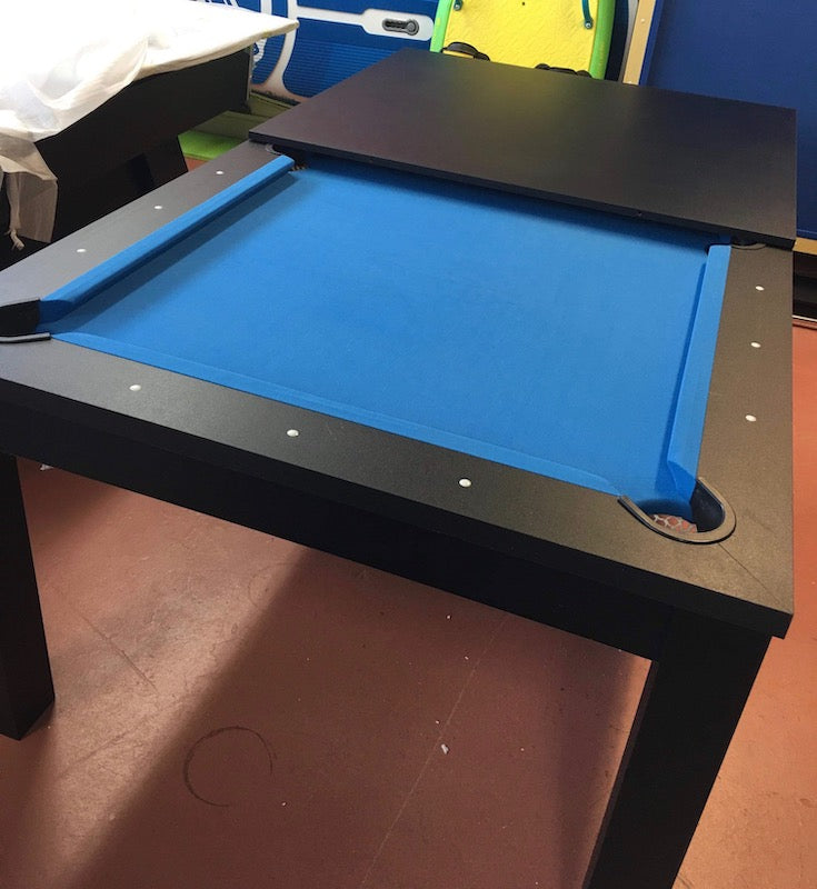 7-Foot Convertible Dining Pool Table with Reversible Table Tennis Top - Perfect for Game Rooms, Basements & Multi-Purpose Entertainment Spaces