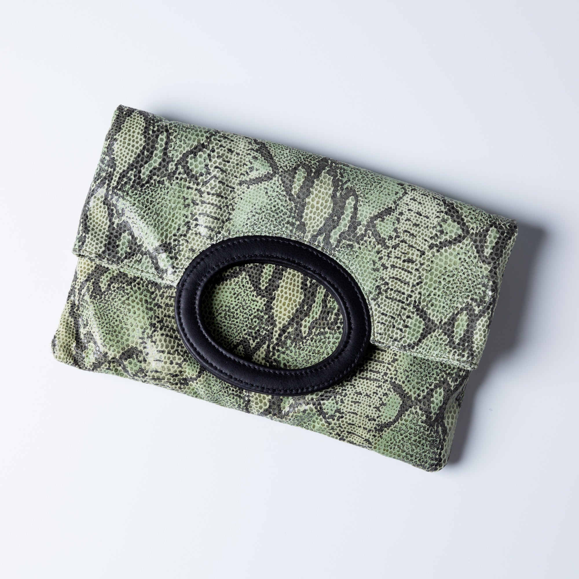Green Snake Three-Way Clutch Bag - Stylish Handheld, Shoulder & Crossbody Purse for Women | Perfect for Work, Party & Travel Accessories
