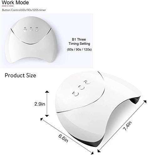 Professional 36W UV LED Nail Lamp Dryer with Auto Sensor & 3 Timer Settings - Fast Curing for Gel Polish - Perfect for Salon & Home Manicure - Ideal for Nail Art, Gel Extensions & DIY Nail Care