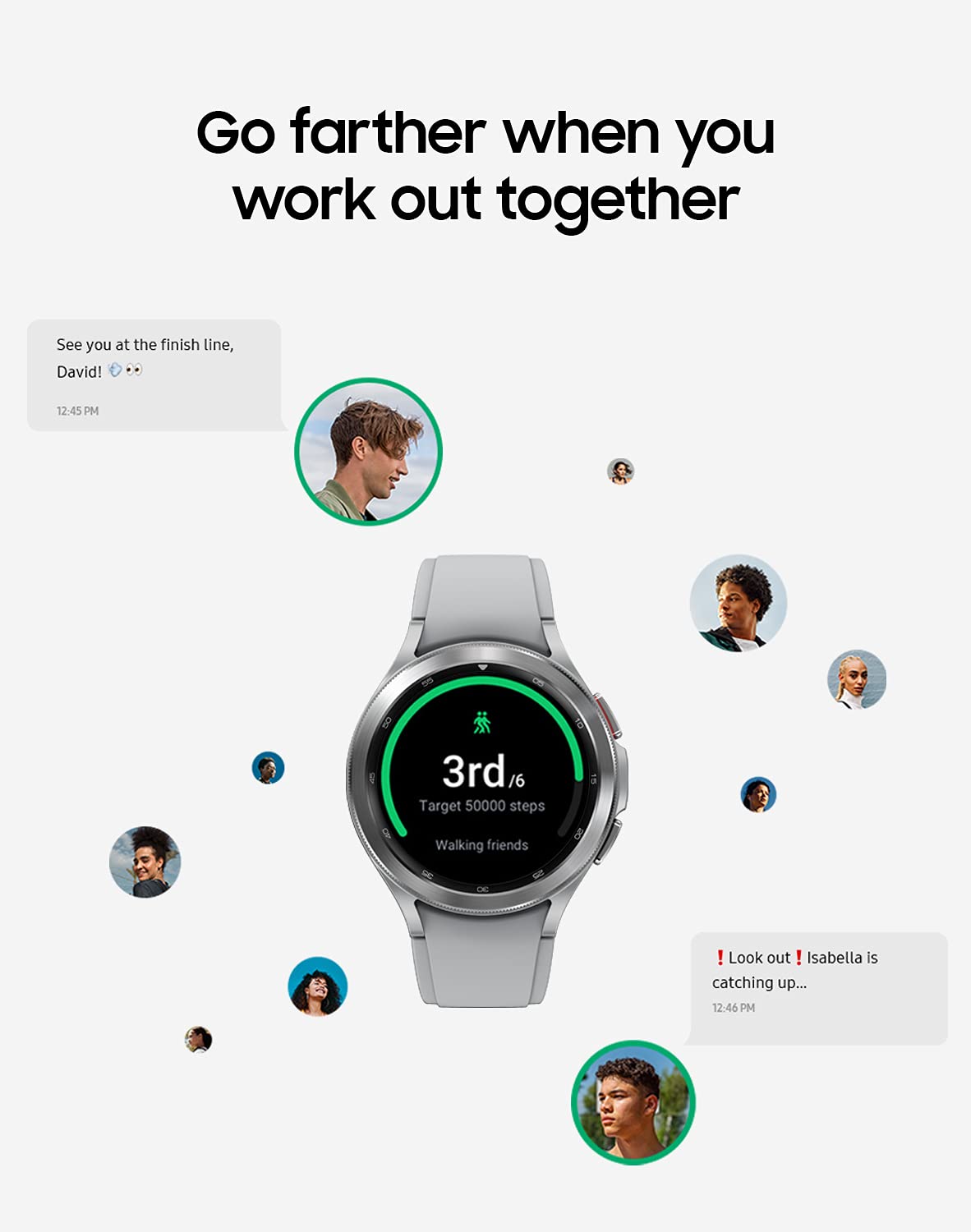 SAMSUNG Galaxy Watch 4 Classic 46mm Smartwatch with ECG, Heart Rate & Sleep Tracking, GPS, LTE, Fall Detection - Fitness Tracker for Running, Cycling & Workouts - US Version (Silver) - Perfect for Health Monitoring, Active Lifestyle & Daily Wear