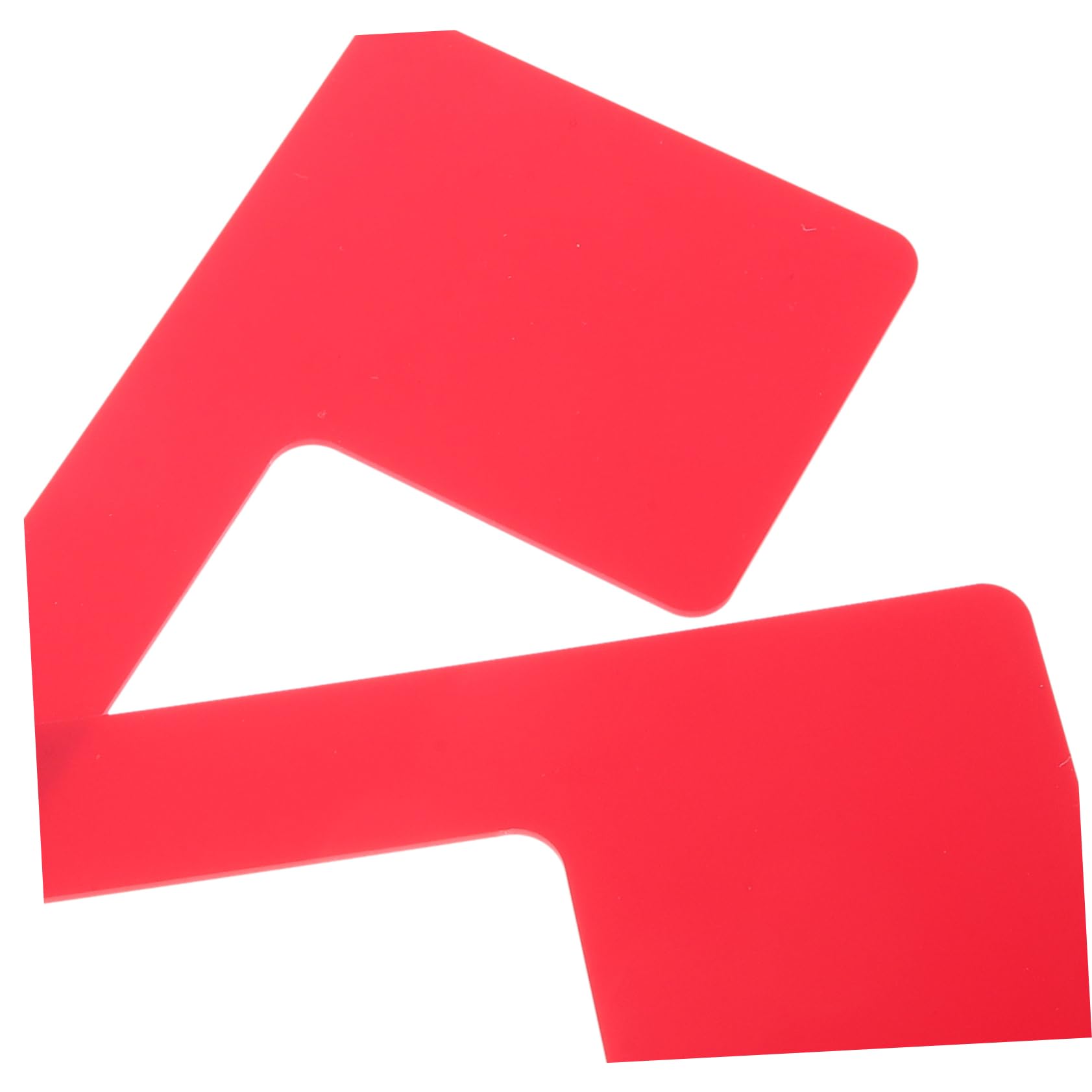 2 Pack Large Red Acrylic Mailbox Flags - Universal Replacement Mailbox Signs for Outdoor Mailboxes - Durable Weatherproof Mailbox Flag for USPS, Rural & Suburban Homes (Perfect for Holidays, Packages & Mail Visibility)