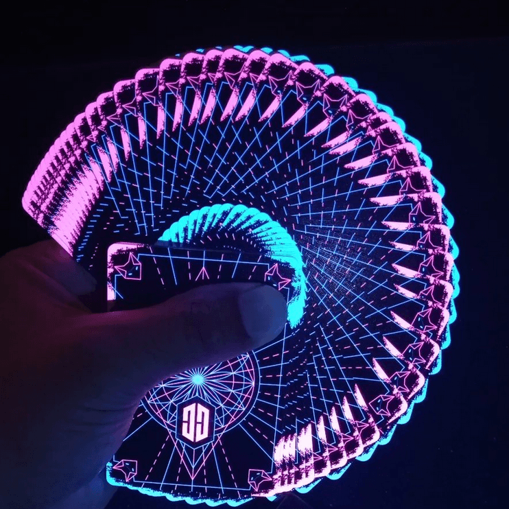 Premium Glow in the Dark Playing Cards - Chris Cards Collection | Perfect for Magic Tricks, Poker Nights & Party Games