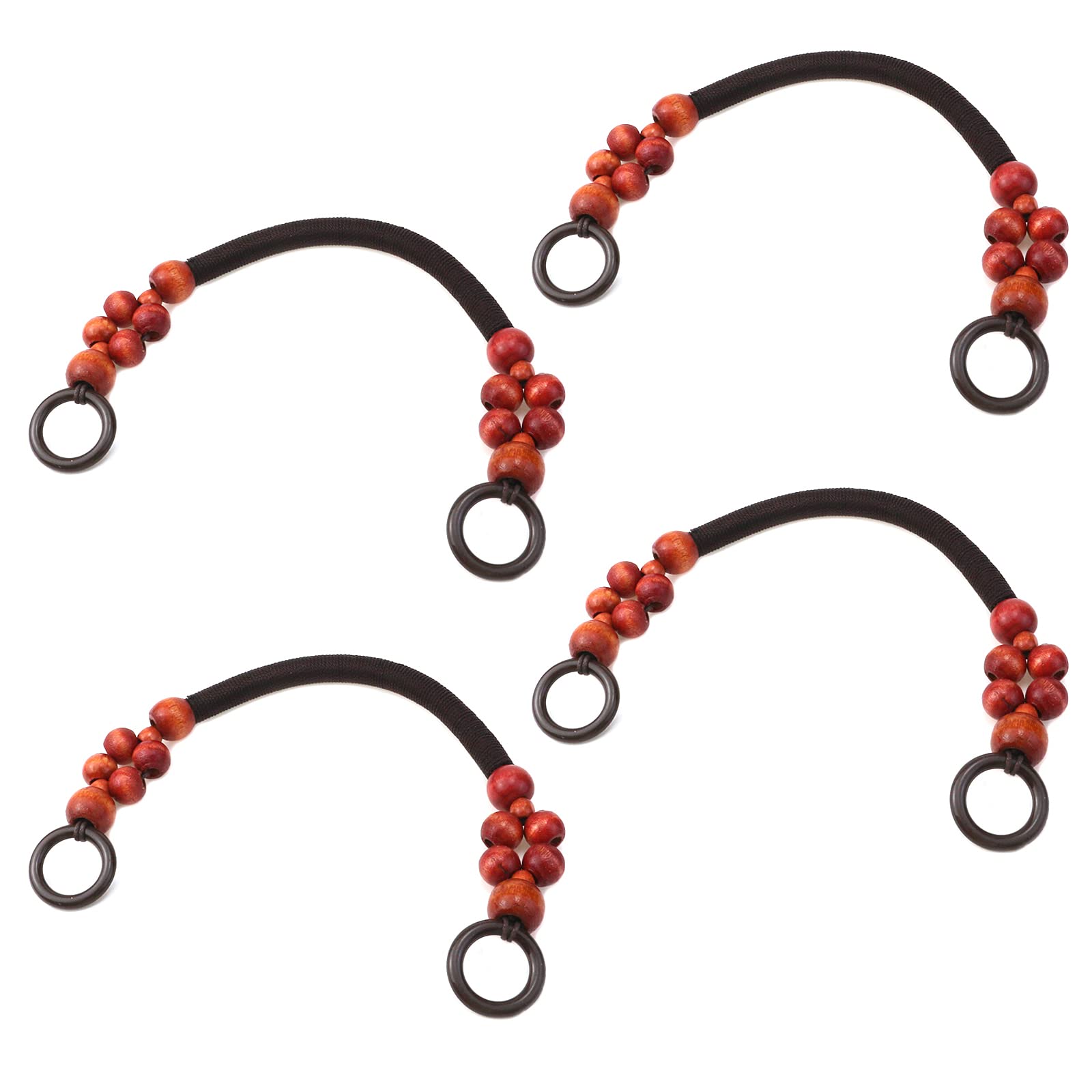 Semetall 4Pcs Wooden Beaded Bag Handles - 18.9