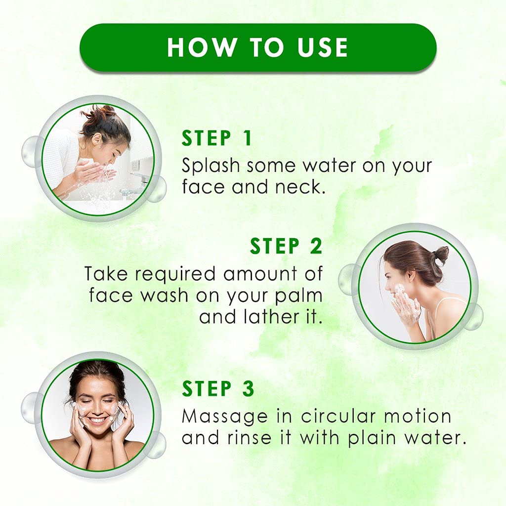 Best Neem & Aloe Vera Face Wash for All Skin Types - 100ml | Gentle Cleansing for Acne, Oily & Sensitive Skin | Daily Skincare Routine