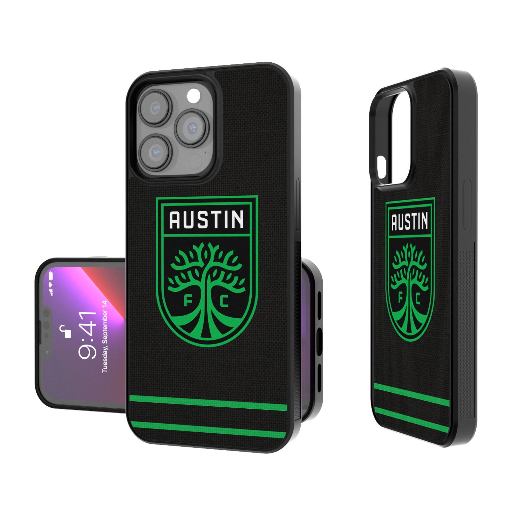 Austin FC Stripe Bump Phone Case - Durable Protective Cover for iPhone & Samsung | Perfect for Soccer Fans & Game Days