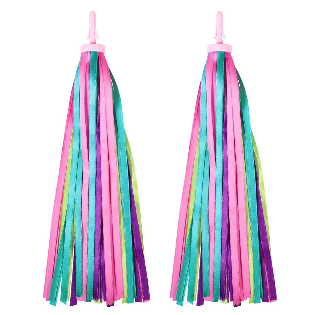 BESPORTBLE Kids Bike Handlebar Tassels - Colorful Bicycle Streamers for Boys & Girls, Scooter Accessories for Children | Fun Cycling Decorations for Birthday Gifts & Outdoor Play
