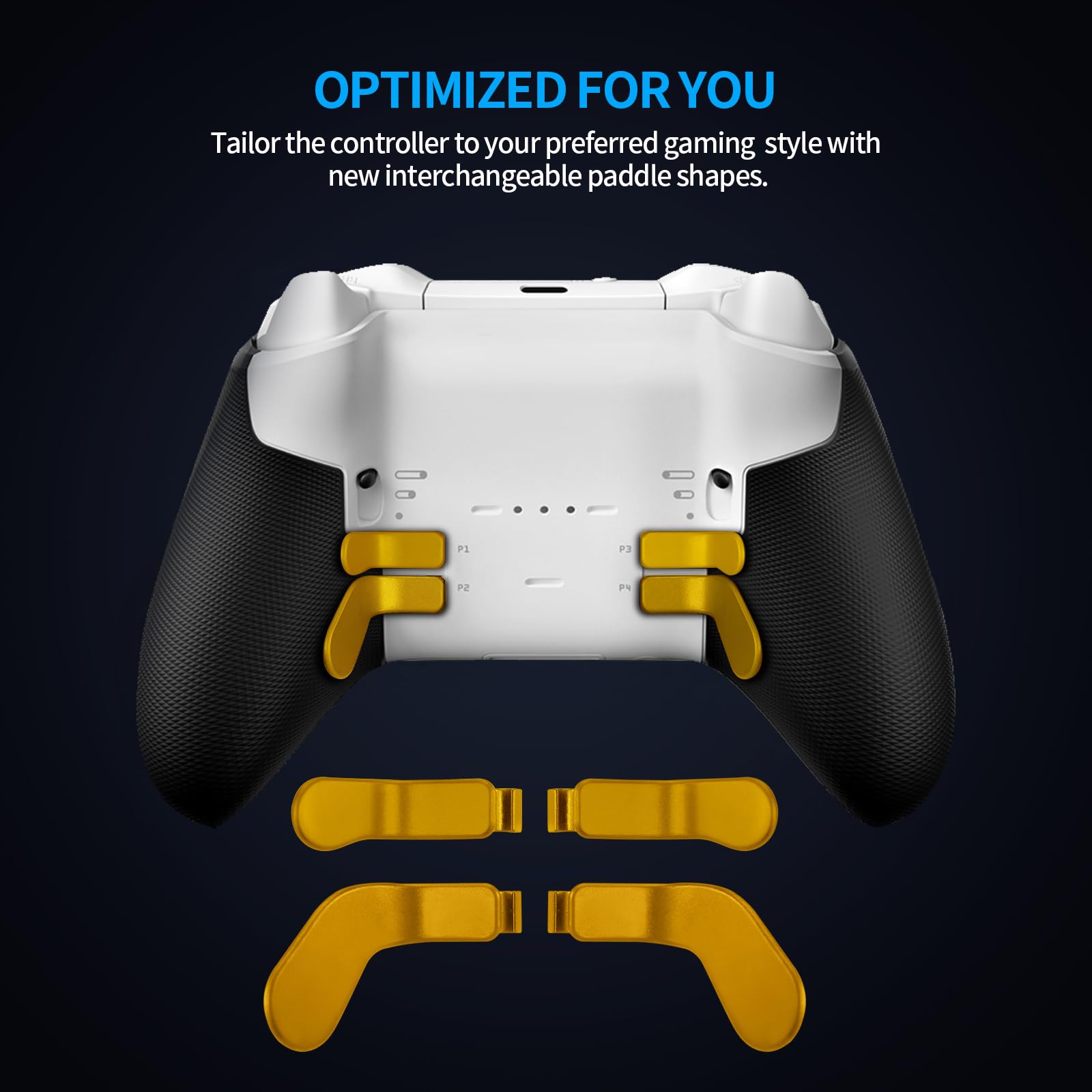 Magnetic Thumbsticks Replacement Joystick Kit for Xbox Elite Controller Series 2 & Core - 4 Paddles & 2 D-Pads Included | Precision Gaming Accessories for Enhanced Control & Durability | Perfect for Competitive Gaming & Controller Repair