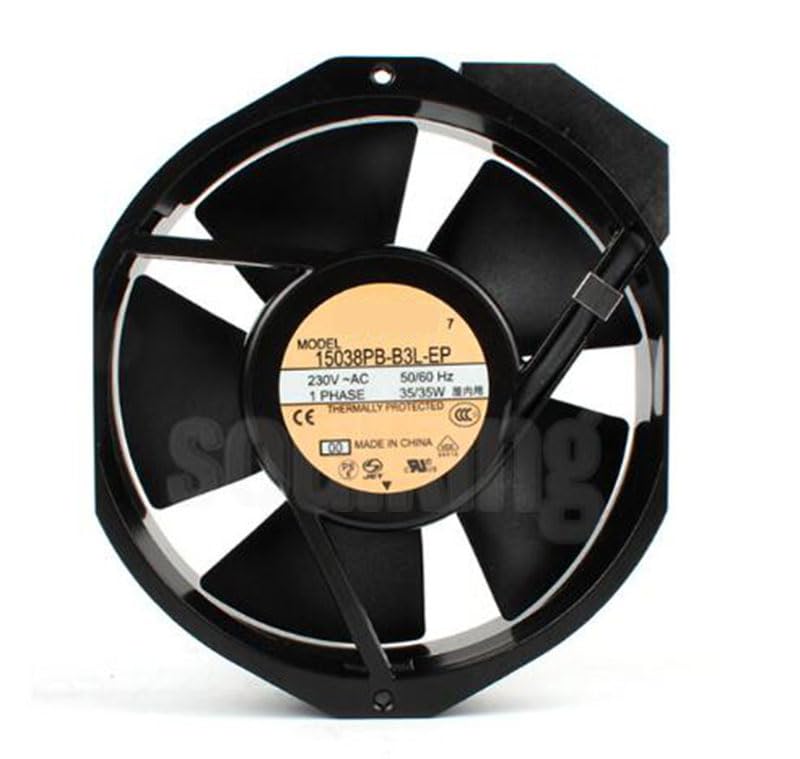 Zyvpee 172x150x38mm AC Axial Cooling Fan 230V 2-Pin for UPS - High Performance Cooling Solution for Server Racks, Data Centers & Electronics