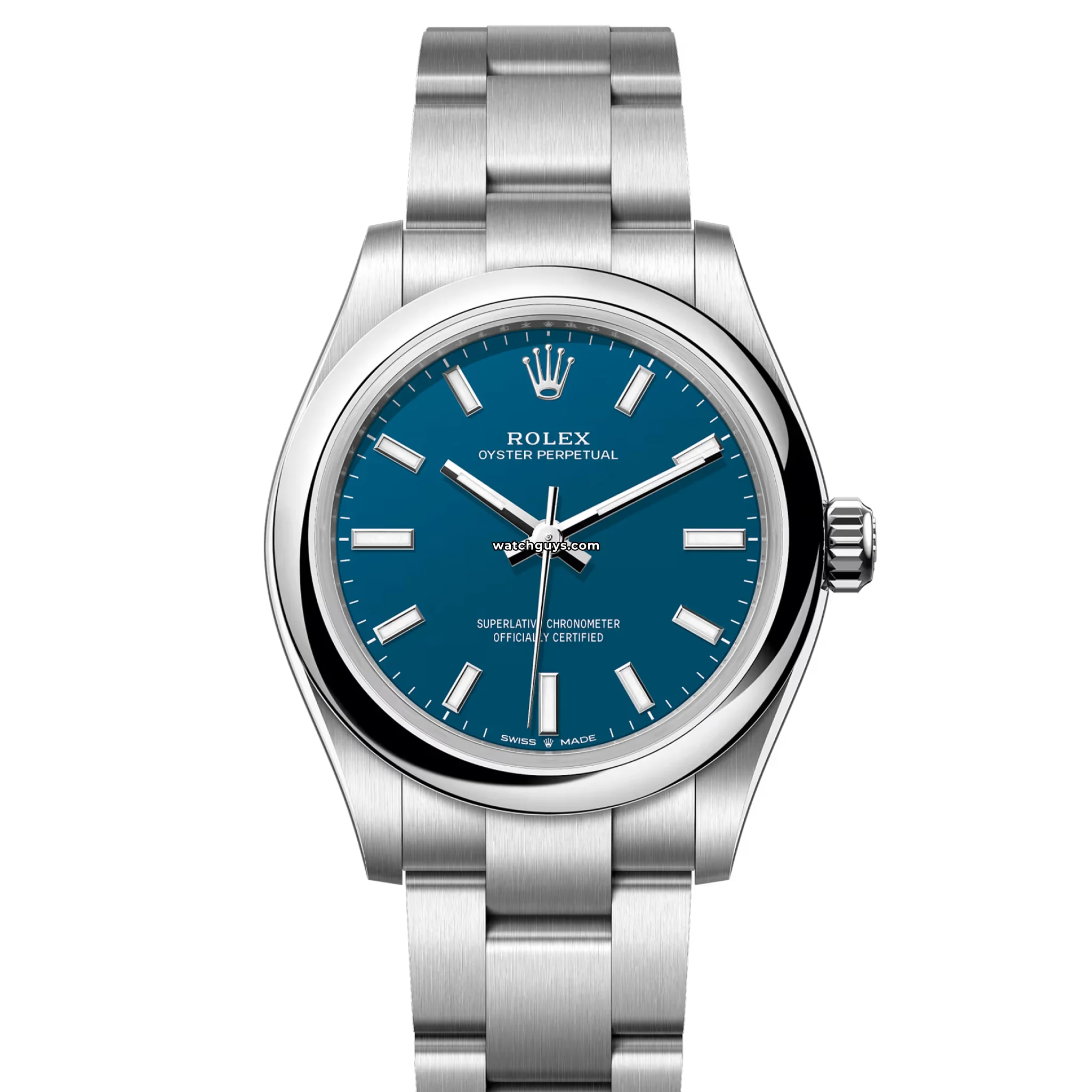 Rolex Oyster Perpetual 277200 Stainless Steel Watch with Flat Blue Dial - Luxury Timepiece for Men, Perfect for Business, Formal Events & Everyday Wear