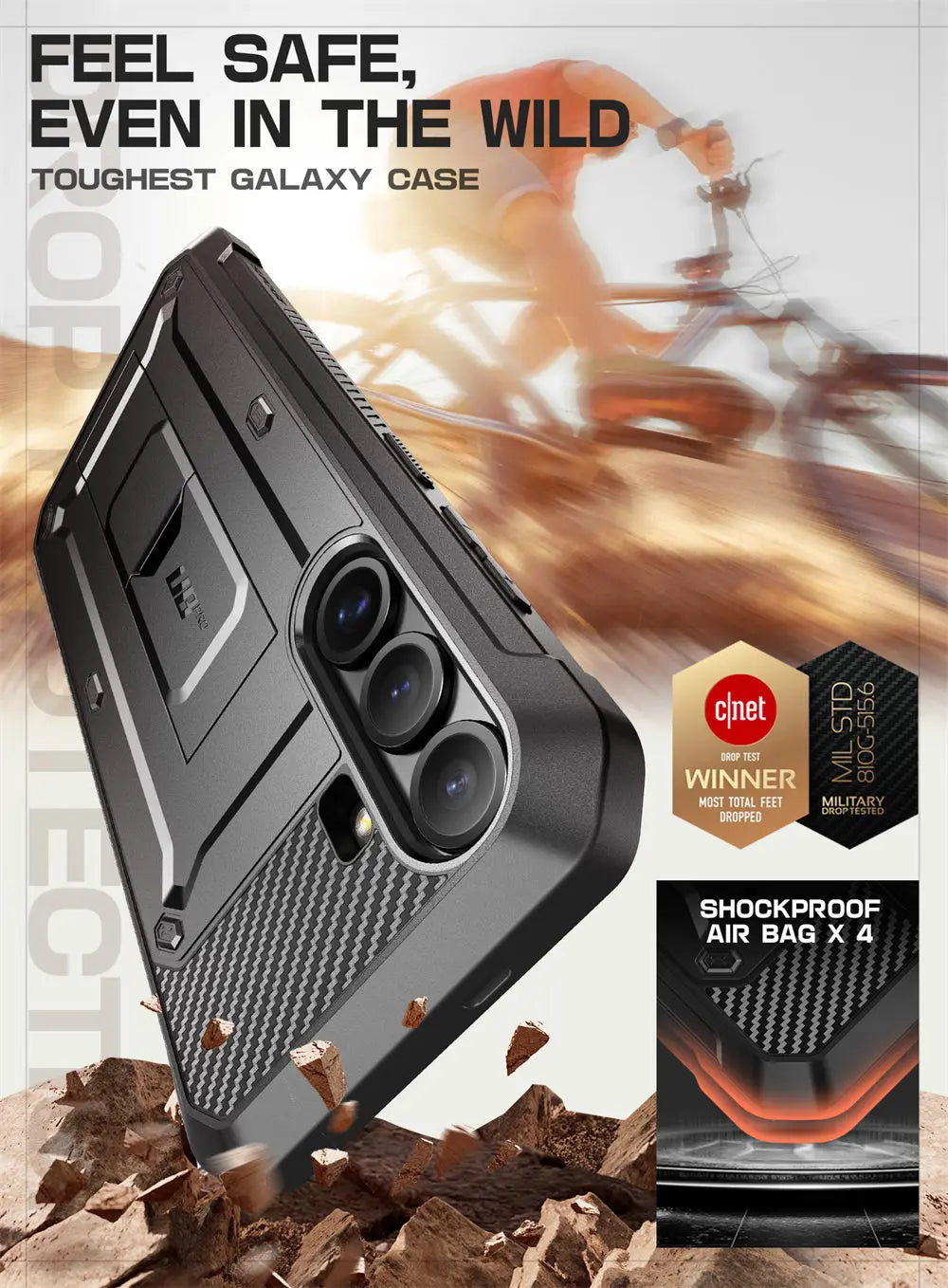 SUPCASE Galaxy S25 Plus UB Pro Military Grade Protective Case - Shockproof, Drop Proof Phone Cover for Outdoor, Work & Daily Use