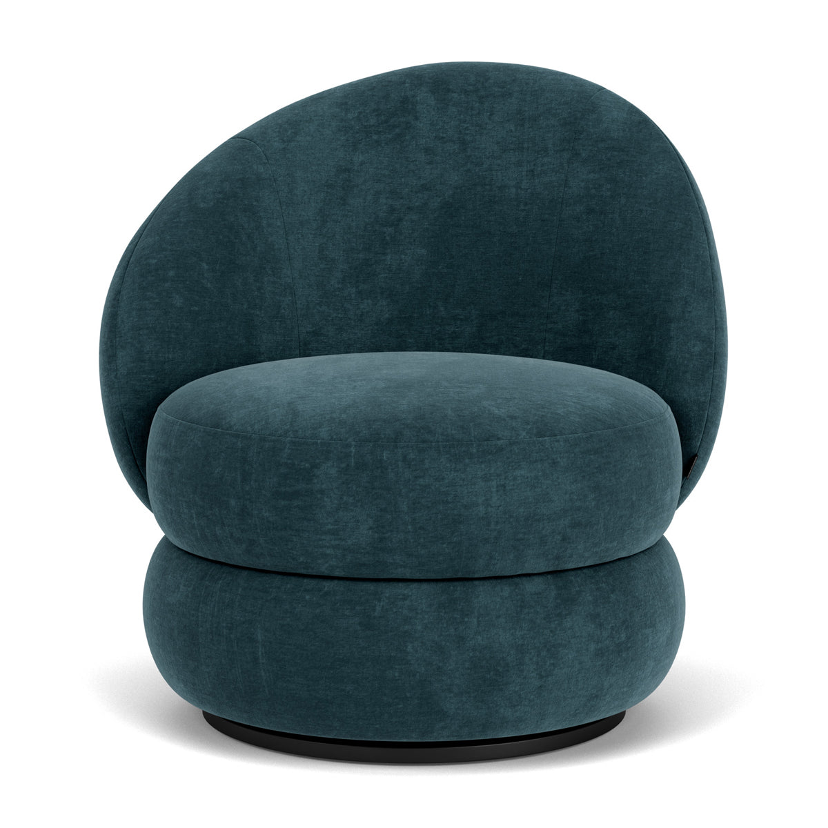 Alma Fabric Swivel Armchair - Modern Upholstered Lounge Chair with 360° Rotation, Comfortable Living Room Accent Chair for Home Office, Reading Nook, or Bedroom Relaxation