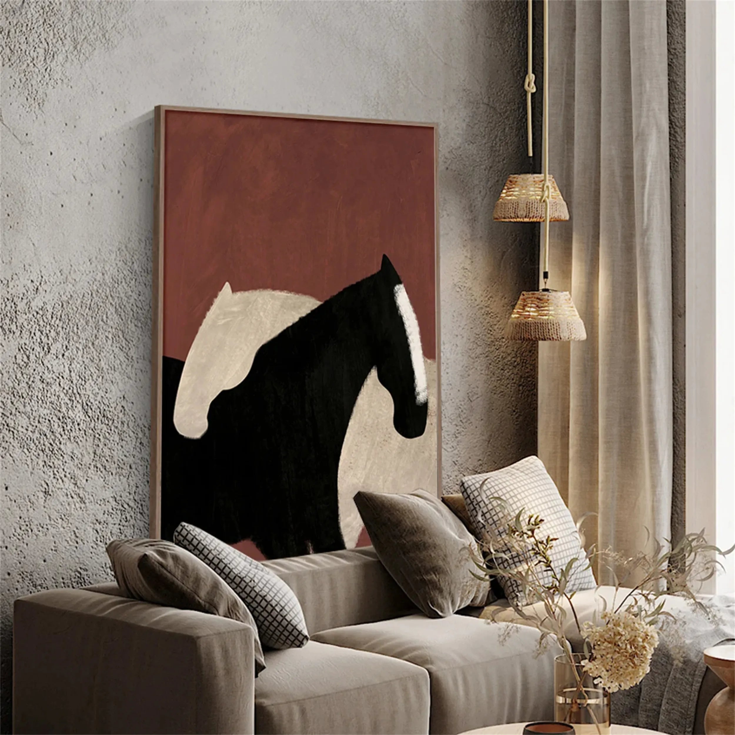 Animal Art Painting #AP005 - Handmade Canvas Wall Decor for Living Room, Bedroom & Office - Wildlife & Nature Inspired Home Decor