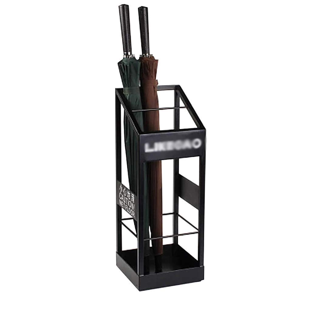 Black Umbrella Stand for Home & Office - Waterproof Umbrella Holder, Rain Gear Storage Rack for Entryway, Hotel Lobby & Commercial Spaces - Durable Umbrella Organizer for Wet Umbrellas