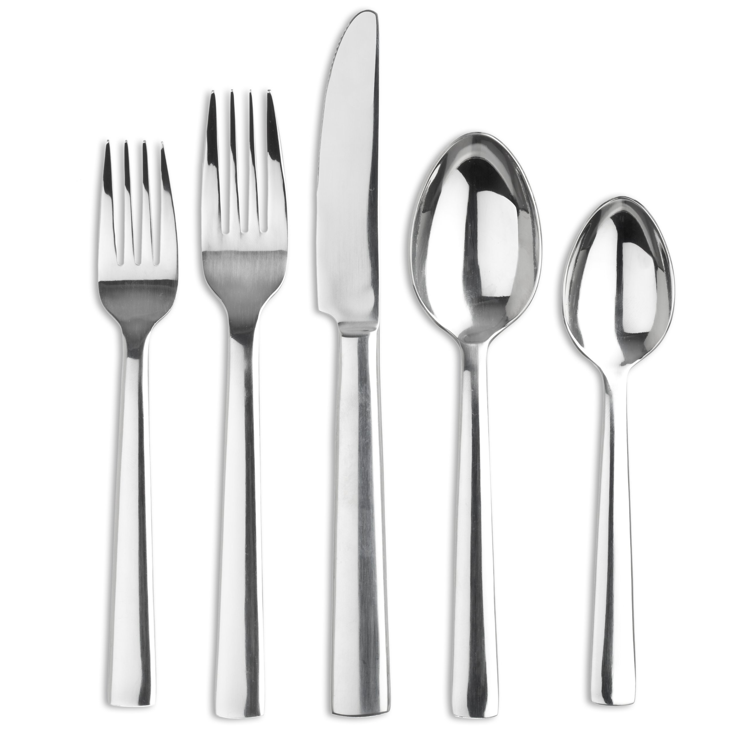 Premium 42-Piece Stainless Steel Flatware Set - Service for 8 with 2-Piece Hostess Utensils - Elegant Dinnerware for Formal Dining, Wedding Registry & Holiday Entertaining