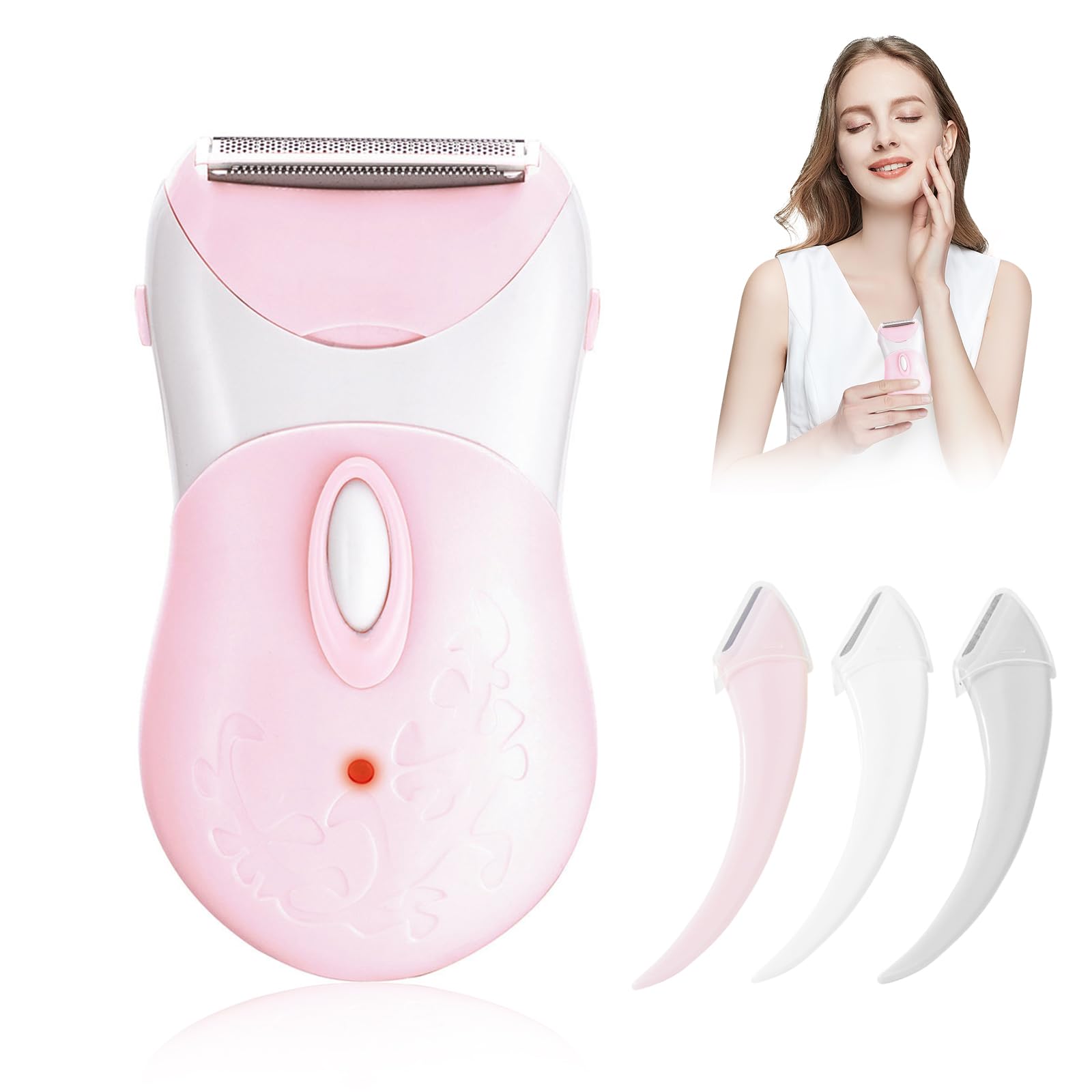 Silky Smooth Women's Electric Shaver - Cordless Wet/Dry Foil Shaver & Bikini Trimmer - Painless Hair Removal for Legs, Underarms & Body - Perfect for Travel, Gym & Quick Touch-ups