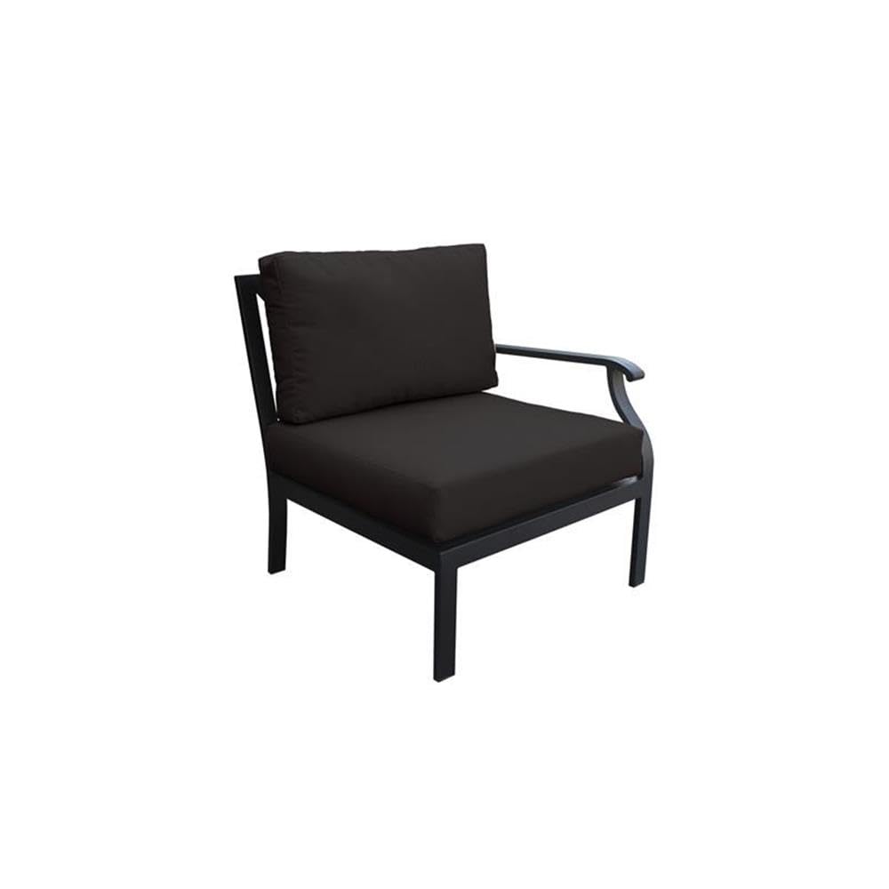 TK Classics Kathy Ireland Madison Ave. 5-Piece Aluminum Patio Furniture Set in Black - Outdoor Dining Set for Garden, Poolside & Backyard Relaxation